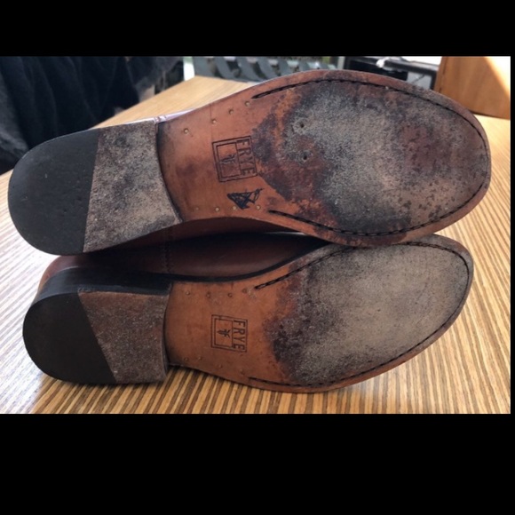 Frye Mellisa Button Tall Riding Boots Chestnut Brown size 6.5 - Picture 6 of 8